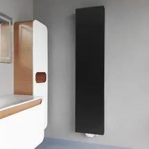 HENRAD Vertikal Heizkörper Plan 1800 x 500 mm 1266 W schwarz Mittelventil