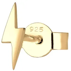 Elli Single Ohrstecker Blitz 925 Silber Gold Damen 