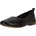 Damen Ballerinas Black Leather