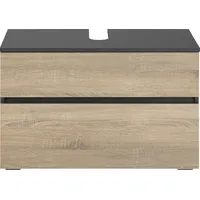 Home Affaire Waschbeckenunterschrank »Wisla«, Siphonausschnitt, Push-to-open-Funktion, Breite 80 cm,