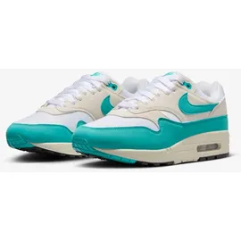 Nike Air Max 1 W Dusty Cactus DZ2628-107 Weiß / Turquoise-39 - Weiß, Hellblau