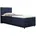 panda möbel Boxspringbett 90x200 mit Bettkasten Dunkelblau Matratze und Topper Einzelbett REVE Panda Möbel Blau