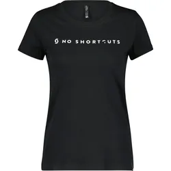 Scott Tee W's No Shortcuts SS black (0001) L