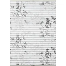 GARDINIA Plissee Bella Blätter 60 x 130 cm weiß