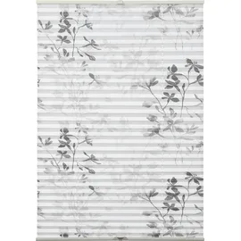 GARDINIA Plissee Bella Blätter 60 x 130 cm weiß