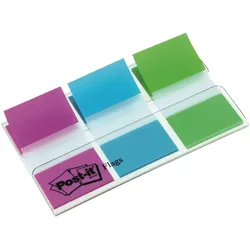 3M Post-it Index - Index-Streifen mit Spender - 25.4 x 43.2 mm - 60 Blatt (3 x 2