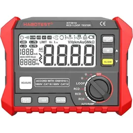 HABOTEST Digitales RCD / Schleifenwiderstandsmessgerät Habotest HT5910
