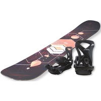 F2 Snowboard »FTWO Gipsy woman peach«, (Set, 2er-Pack), schwarz