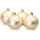 SIKORA Essentials Klassische Christbaumkugeln aus Glas - matt - 6 Farben 3 Größen Premium Qualität, Farbe:Champagner matt 4er Set, Höhe in cm:8 cm