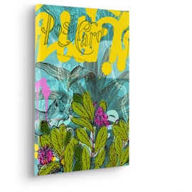 KOMAR Keilrahmenbild im Echtholzrahmen - Post Card - Größe 30 x 40 cm - Wandbild, Kunstdruck, Wanddekoration, Design, Wohnzimmer, Schlafzimmer