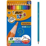 BIC Kids Buntstifte Evolution ECOlutions 12er Metallbox