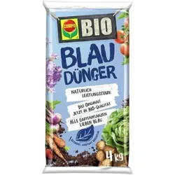 COMPO BIO Blaudünger, für Obst, Gemüse und alle Gartenpflanzen, Düngekörner, 4 kg, 25674