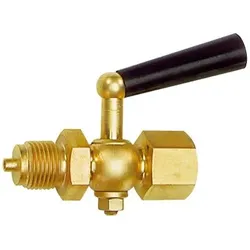 Manometer-Absperrhahn, Muffe - Zapfen, Edelstahl 1.4571, G 1/2"