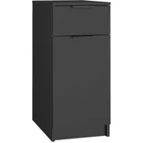 vidaXL Büroschrank Schwarz 33,5x50x75 cm Holzwerkstoff