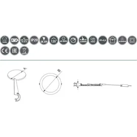 Gtv ORIS PLUS 24W Downlight weiß