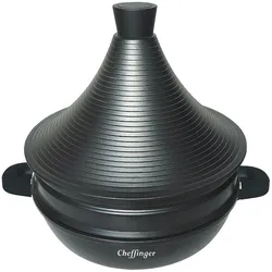 Topf Tajine Garer 4 IN 1 Ø28cm Induktion Gar Topf Dampfgarer Silikongriffe