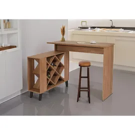 MCW Bartisch rechteck 120 x 93 x 98 cm Braun