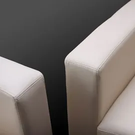 Mendler 3er Sofa Couch Loungesofa Lille ~ Kunstleder, schwarz