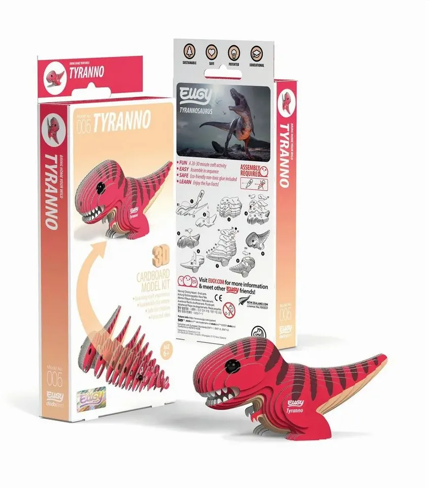 Preisvergleich Produktbild BrainBox Spiel EUGY - 3D Bastelset Tyrannosaurus