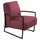 K+W Komfort & Wohnen Cocktailsessel 62 x 77 x 83 cm rot mit bezogenen Armlehnen