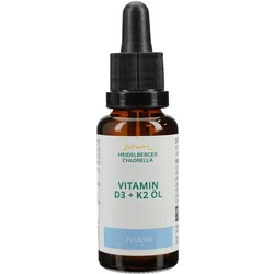 Vitamin D3+K2 Öl Tropfen zum Einnehmen – Vitamin D3 und K2 Ergänzung, 30 ml