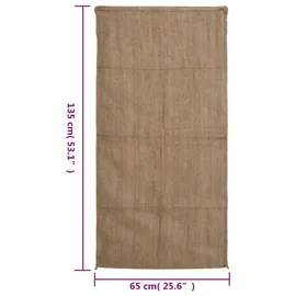 vidaXL Jutesack 100% Jute Braun 65 x 135 cm