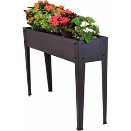 DER HOLZWURM Hochbeet Metall 102 x 26,5 x 80 cm Grau