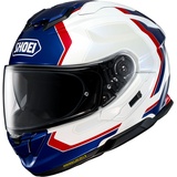 Shoei GT-Air 3 Realm, Helm, weiss-rot-blau, Größe L