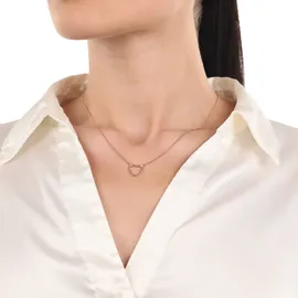 Amor Kette mit Anhänger Herz Gold/Silber
