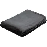 Gözze - Wohn- und Kuscheldecke, Memphis, Hohes Stoffgewicht 300 g/m2, 180 x 220 cm - Anthrazit