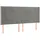 vidaXL Boxspringbett mit Matratze & LED Hellgrau 200x200 cm Samt