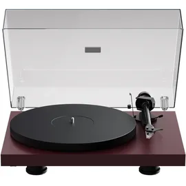 Pro-Ject Debut Evo 2, Audiophiler Plattenspieler der nächsten Generation mit Carbon Tonarm und elektronischer Geschwindigkeitsumschaltung, Made in Europe (Weinrot Satin)
