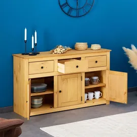 CARO-Möbel Sideboard 135 x 80 x 40 cm Braun