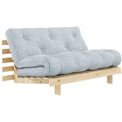KARUP Design - Roots Schlafsofa, 140 x 200 cm, Kiefer natur / beach blue