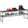 Relaxdays Schuhregal 117 x 38 x 30 cm 2 Ebenen / schwarz
