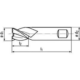 Gühring Bohrnutenfräser SL kurz 2,0 mm