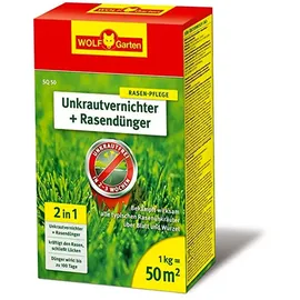 WOLF-Garten SQ 50 2-in-1 Unkrautvernichter plus Rasendünger 1 kg