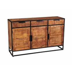 SIT Sideboard »SIDNEY«, natur/schwarz, mangoholz/metall - beige