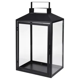 Mojawo Windlicht 3er Gartenlaternen Metall Schwarz