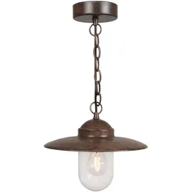 Nordlux Luxembourg 1-flg. 27,5 cm rund rostbraun