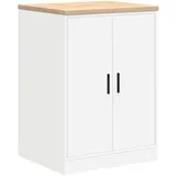 vidaXL Garagen-Aufbewahrungsschrank 60 x 51 x 85 cm Weiß