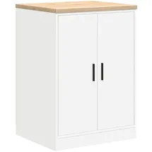 vidaXL Garagen-Aufbewahrungsschrank 60 x 51 x 85 cm Weiß