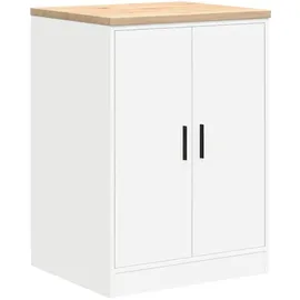 vidaXL Garagen-Aufbewahrungsschrank 60 x 51 x 85 cm Weiß