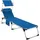 Tectake Sonnenliege 200 x 61 x 115 cm Blau