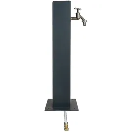 Doktorvolt Wassersäule Gartenpfosten mit Wasserhahn anthrazit