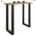 VCM Bartisch Xona 102 x 110 x 50 cm Schwarz/Honig-Eiche