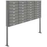 AL Briefkastensysteme Standbriefkasten 32 Fach Grau