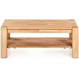 Couchtisch HOME AFFAIRE "Street Kaffeetisch, Massivholz, in Buche geölt, TOP-PRODUKT", beige (kernbuche natur, kernbuche natur, kernbuche natur), B:115cm H:45cm T:70cm, Tische, mit Rollen, mit Ablage, classic, zeitloss