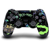 Head Case Designs Offizielle Rick and Morty Der Space Cruiser Grafiken Vinyl Haut Gaming Aufkleber Abziehbild Abdeckung kompatibel mit Sony Playstation 4 PS4 DualShock 4 Controller