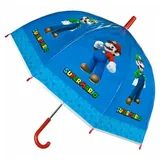 Kids Euroswan Super Mario Regenschirm Glockenschirm man., 45 cm Super Schutz vor Regen und Sonne
